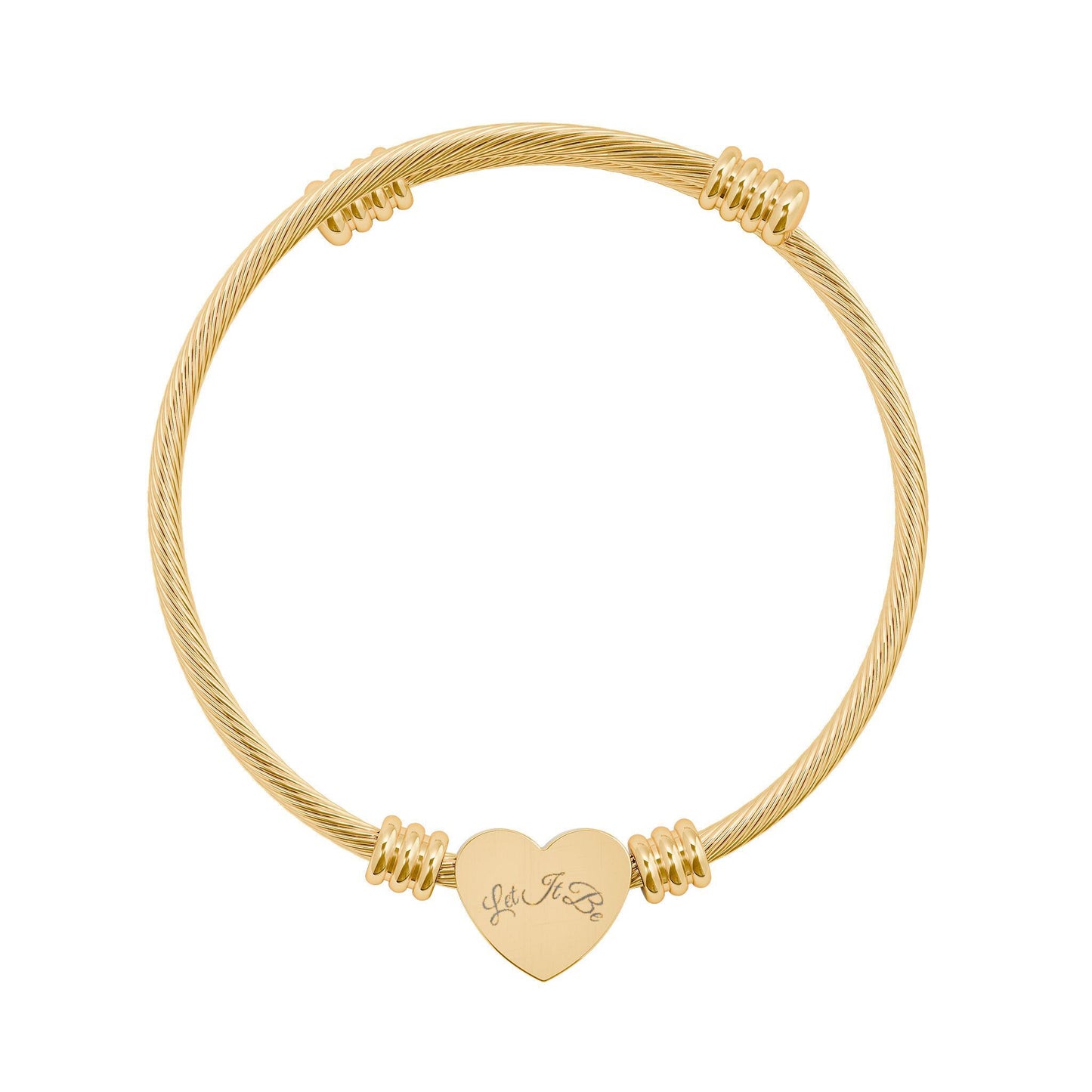 Engravable Heart Cuff Bracelet | Heart Cuff
