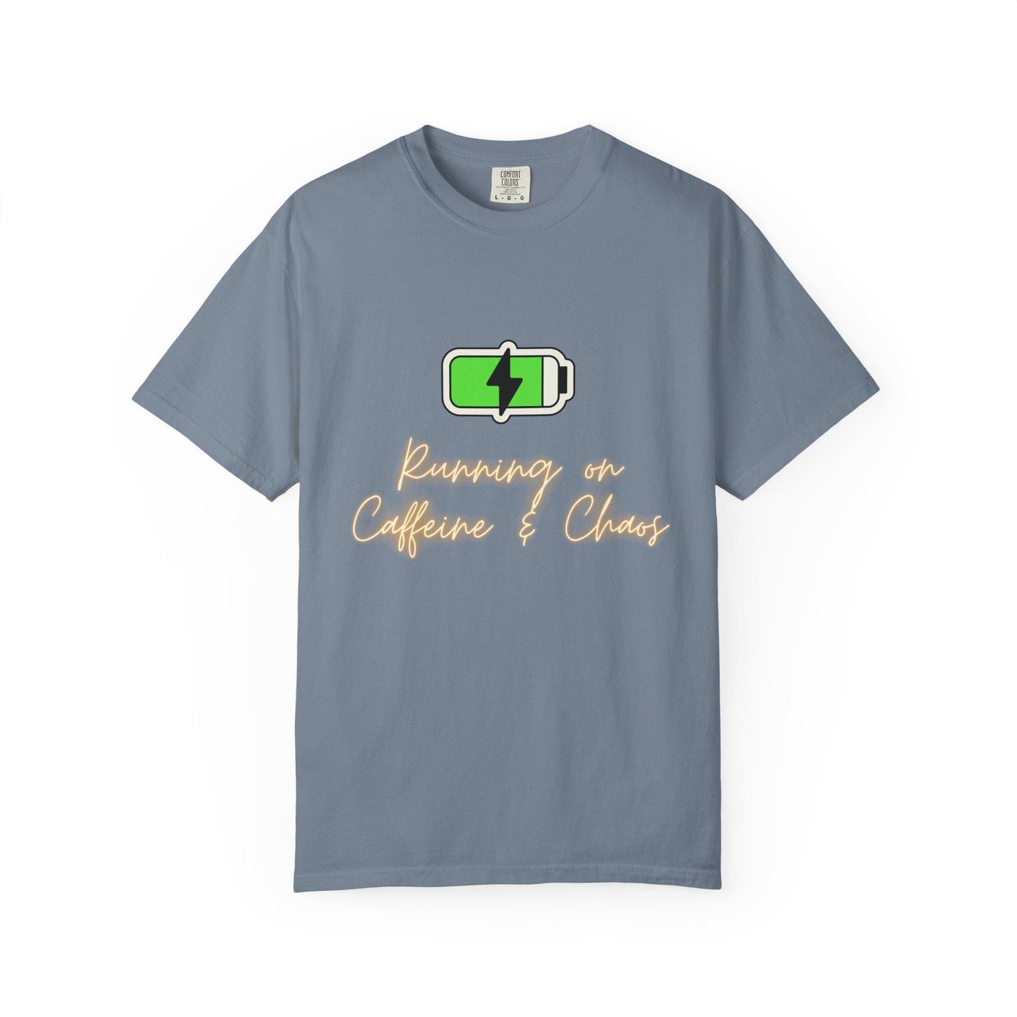 Green Battery Charging Icon T-shirt | Energy Graphic Tee