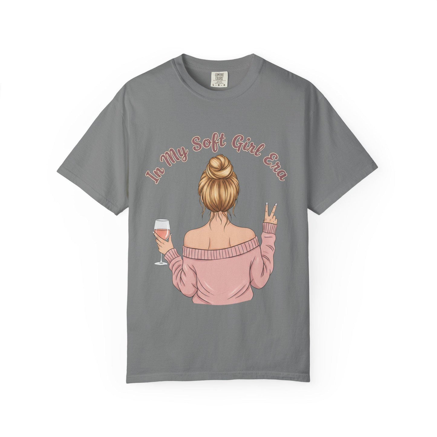 Soft Girl Wine Quote Tee | Cute Slogan T-Shirt