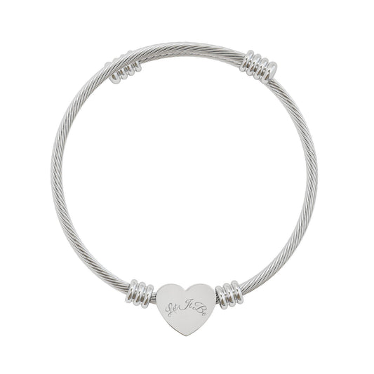 Engravable Heart Cuff Bracelet | Heart Cuff