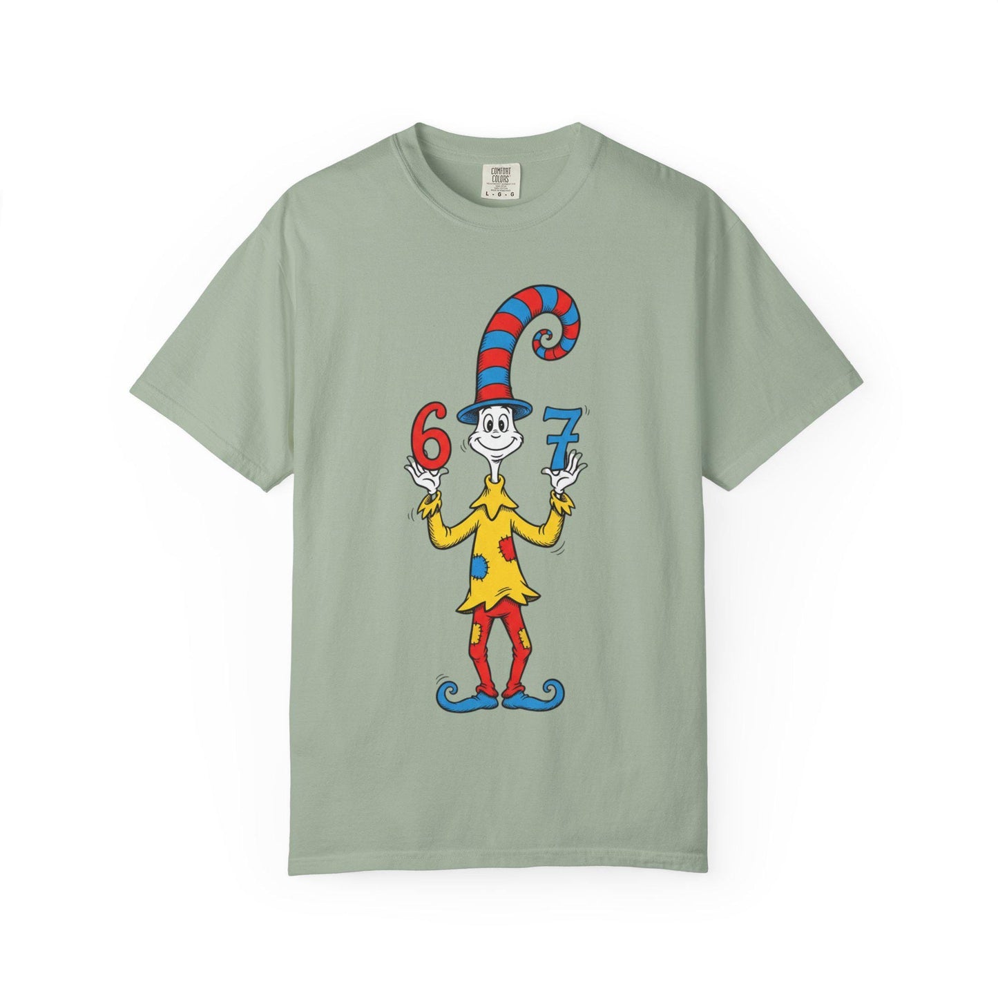 Thing 6 and 7 Cat-Inspired Character T-Shirt | Dr. Seuss Style Illustration