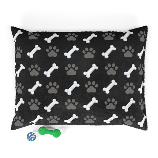 Cute Print Pet Bed, Decorative Paw Pattern | Small Medium Large