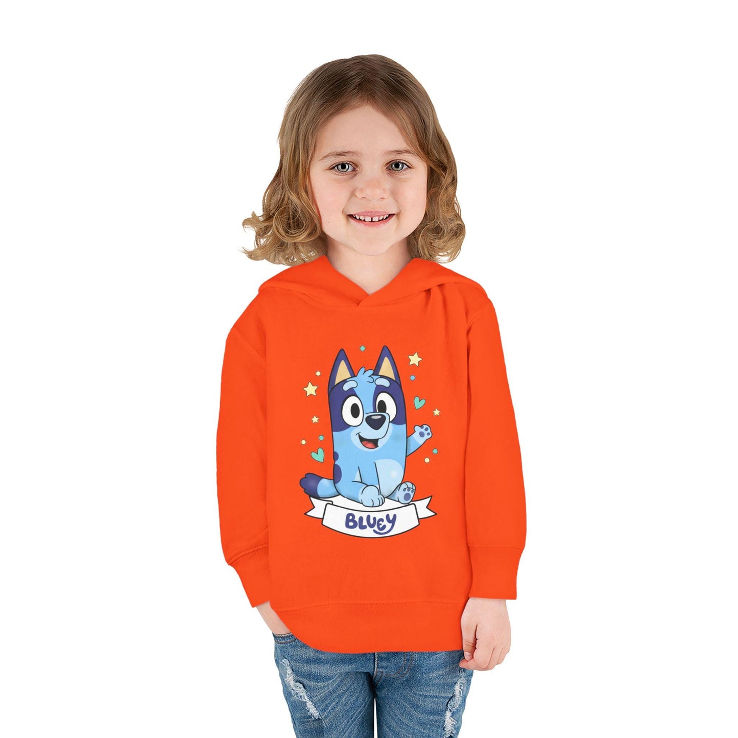 Blue Puppy Cartoon Hoodie | Toddler Pullover