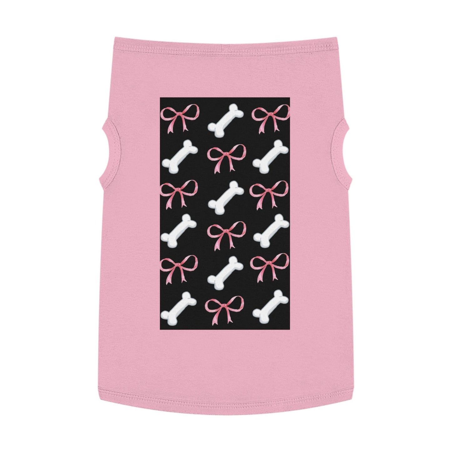 Pink Bows and Bones Pet Tank Top | Dog Tee