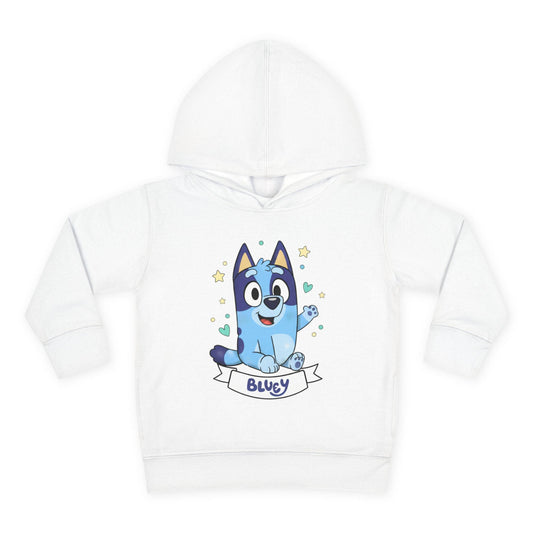 Blue Puppy Cartoon Hoodie | Toddler Pullover