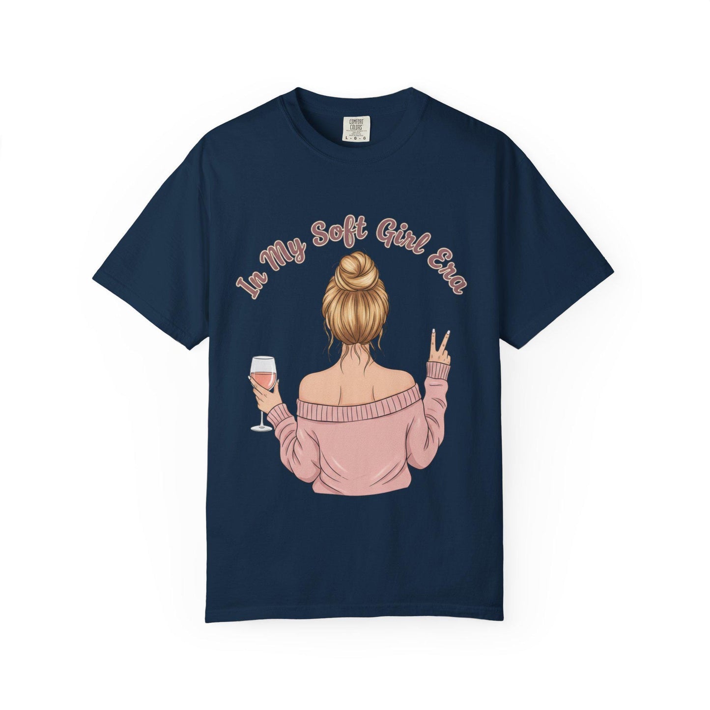 Soft Girl Wine Quote Tee | Cute Slogan T-Shirt