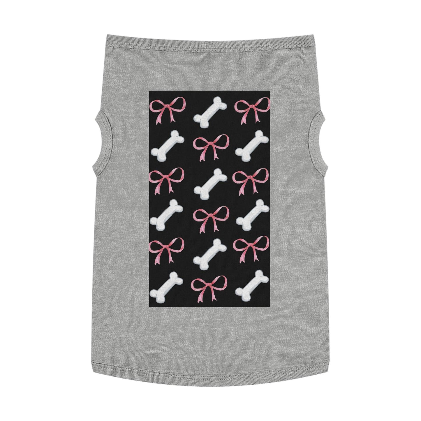 Pink Bows and Bones Pet Tank Top | Dog Tee