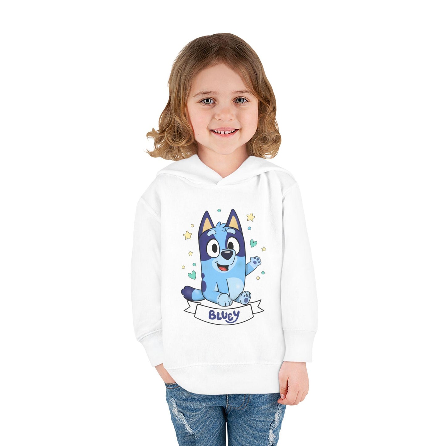 Blue Puppy Cartoon Hoodie | Toddler Pullover