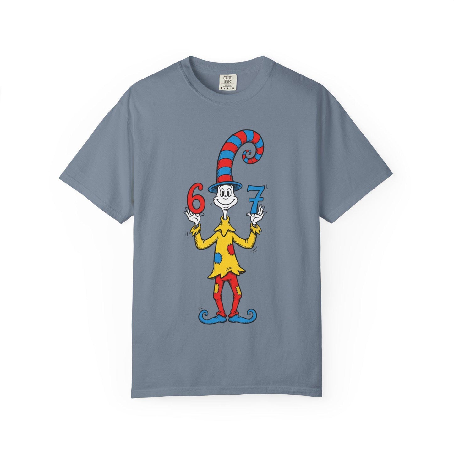 Thing 6 and 7 Cat-Inspired Character T-Shirt | Dr. Seuss Style Illustration