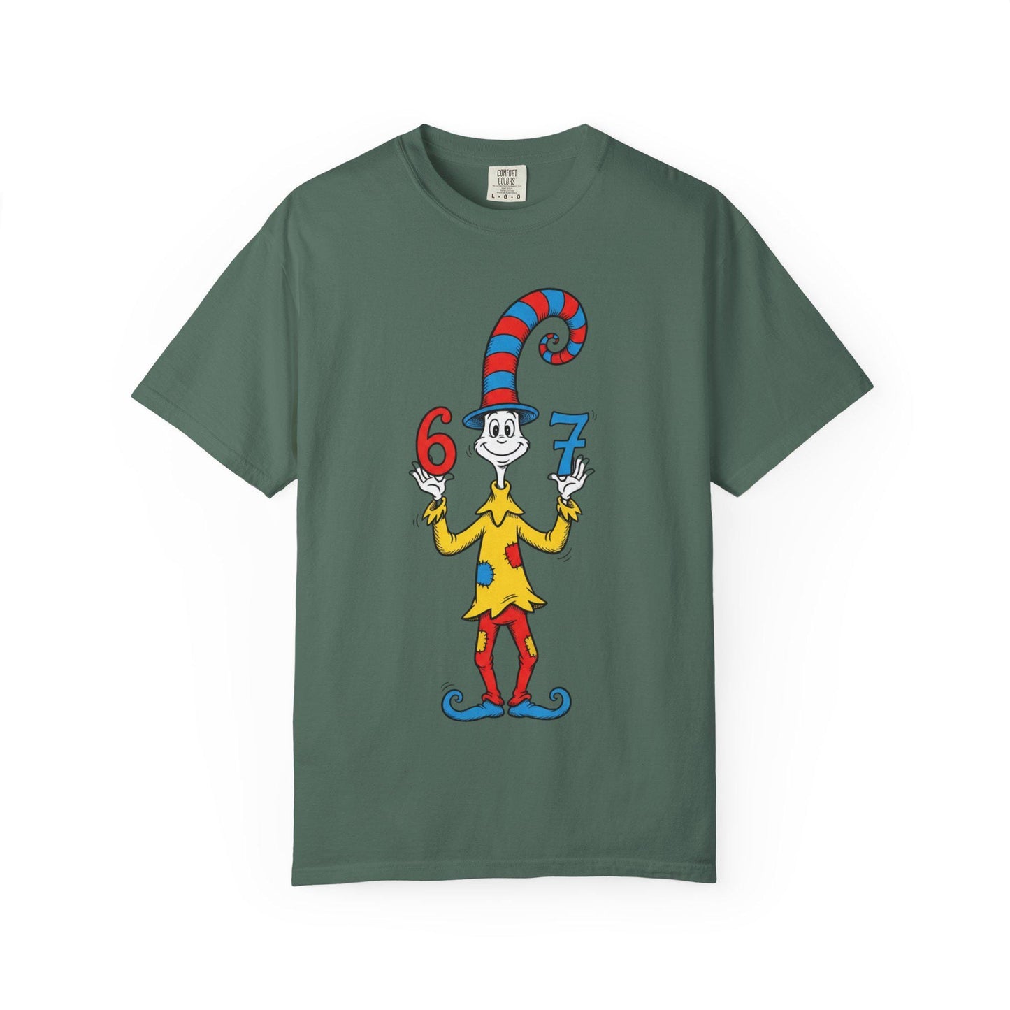 Thing 6 and 7 Cat-Inspired Character T-Shirt | Dr. Seuss Style Illustration