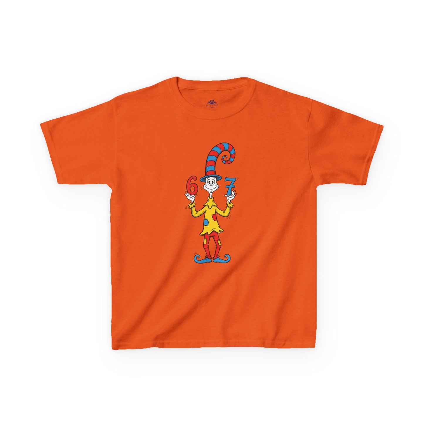 Cute Cat Illustration Kids Tee | Sizes 6-7