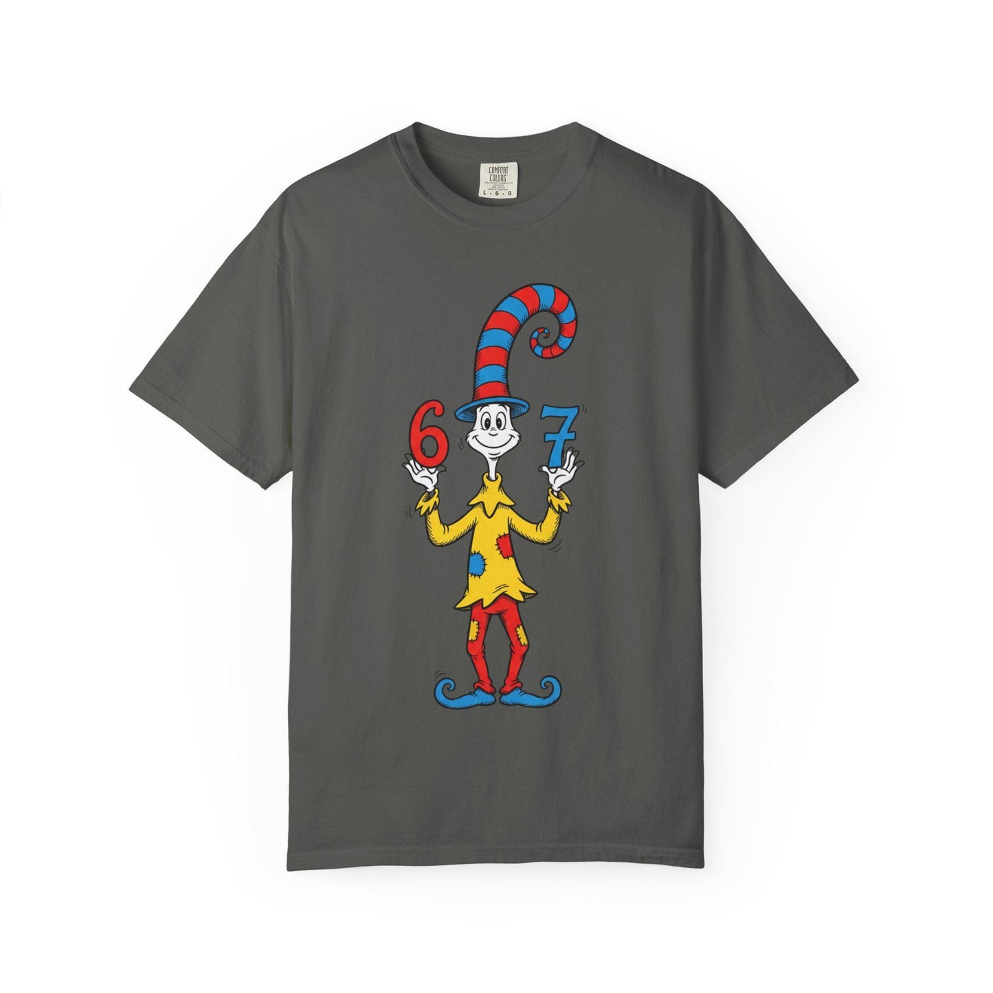 Thing 6 and 7 Cat-Inspired Character T-Shirt | Dr. Seuss Style Illustration