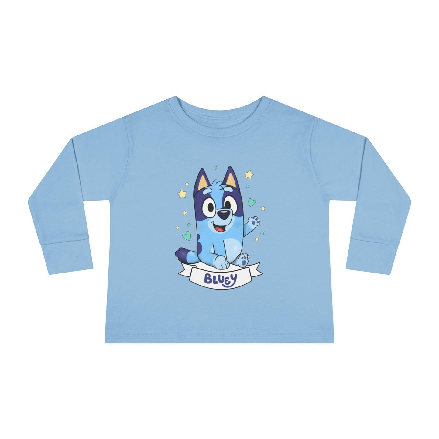 Bluey Cartoon Puppy Tee | Toddler Long Sleeve Tee