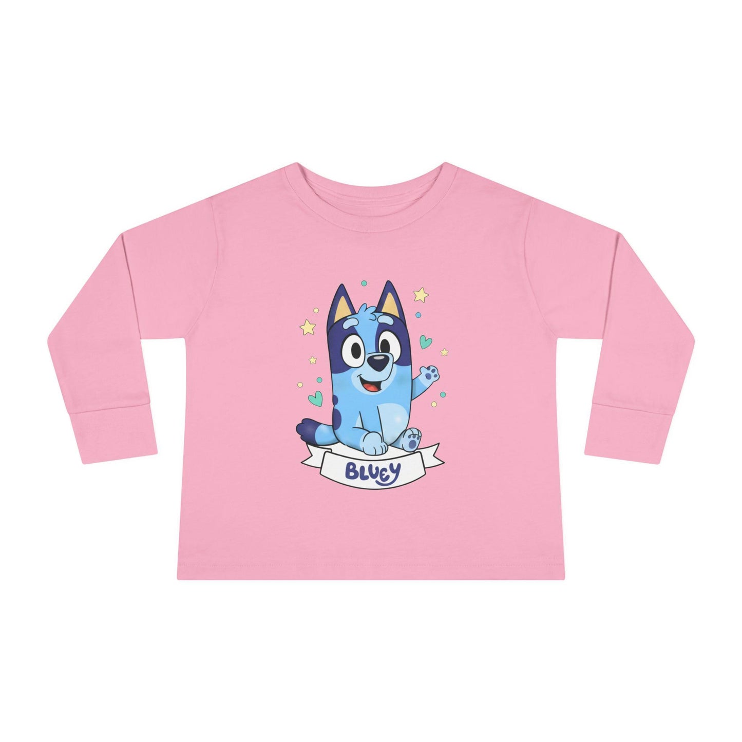 Bluey Cartoon Puppy Tee | Toddler Long Sleeve Tee