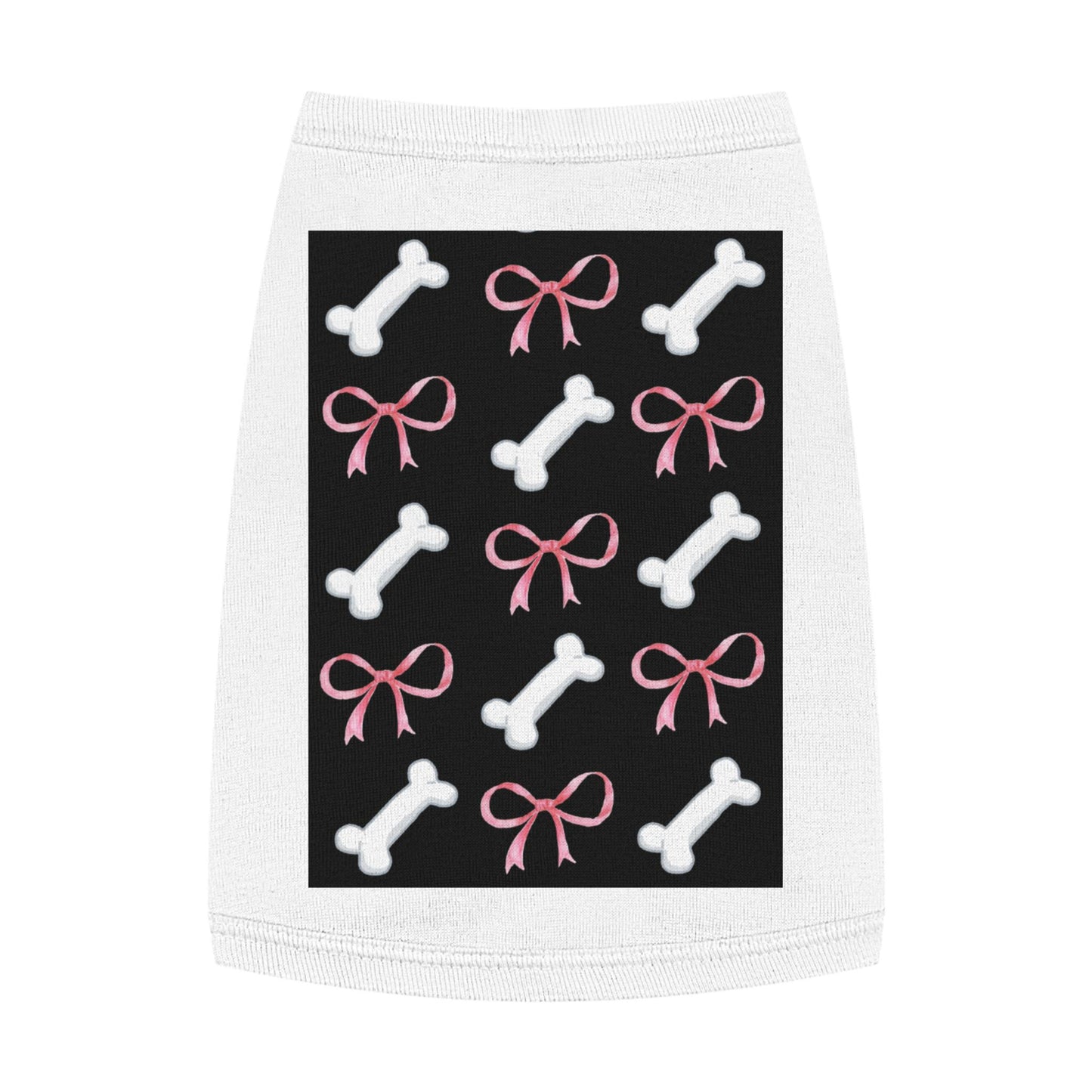 Pink Bows and Bones Pet Tank Top | Dog Tee