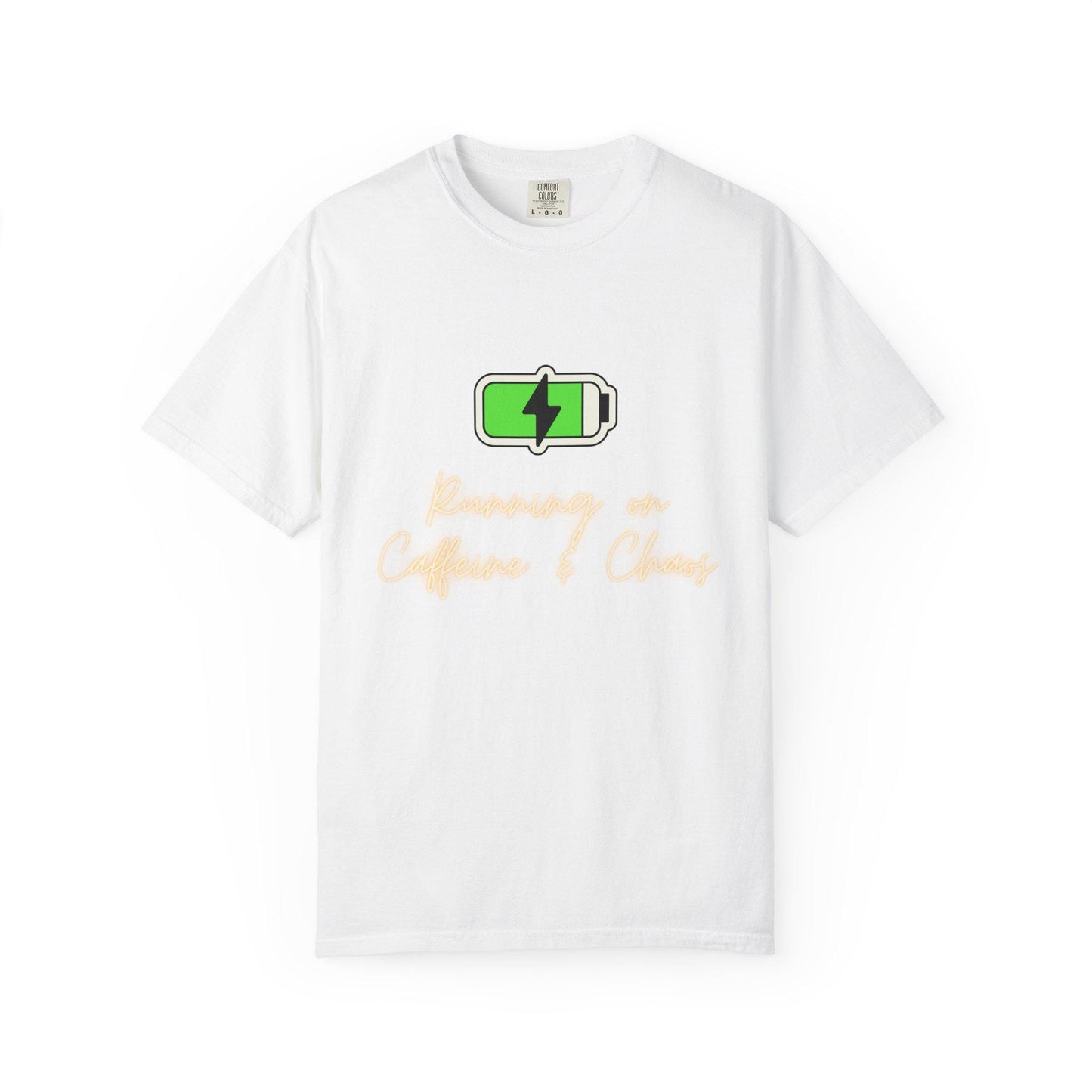 Green Battery Charging Icon T-shirt | Energy Graphic Tee