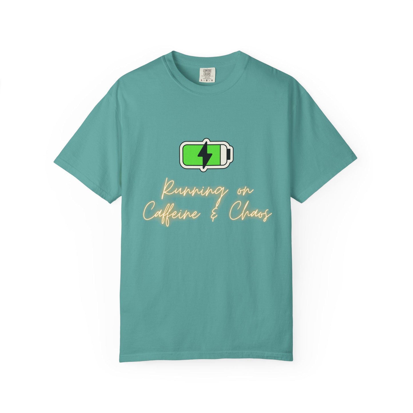 Green Battery Charging Icon T-shirt | Energy Graphic Tee