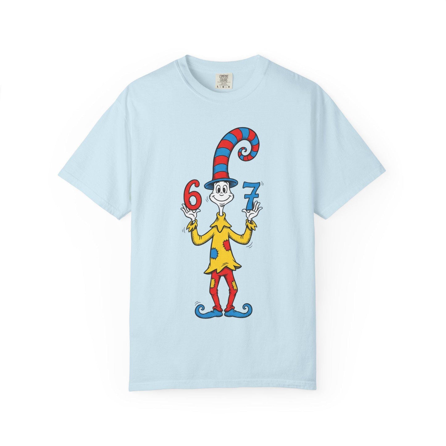 Thing 6 and 7 Cat-Inspired Character T-Shirt | Dr. Seuss Style Illustration
