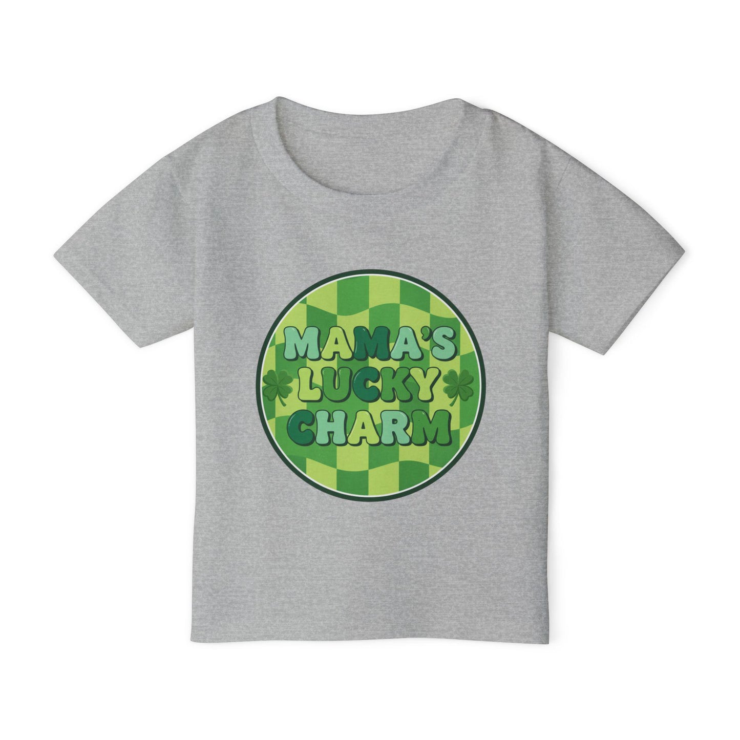 Mama's Lucky Charm Toddler T-Shirt | St. Patrick's Day Shamrock Design