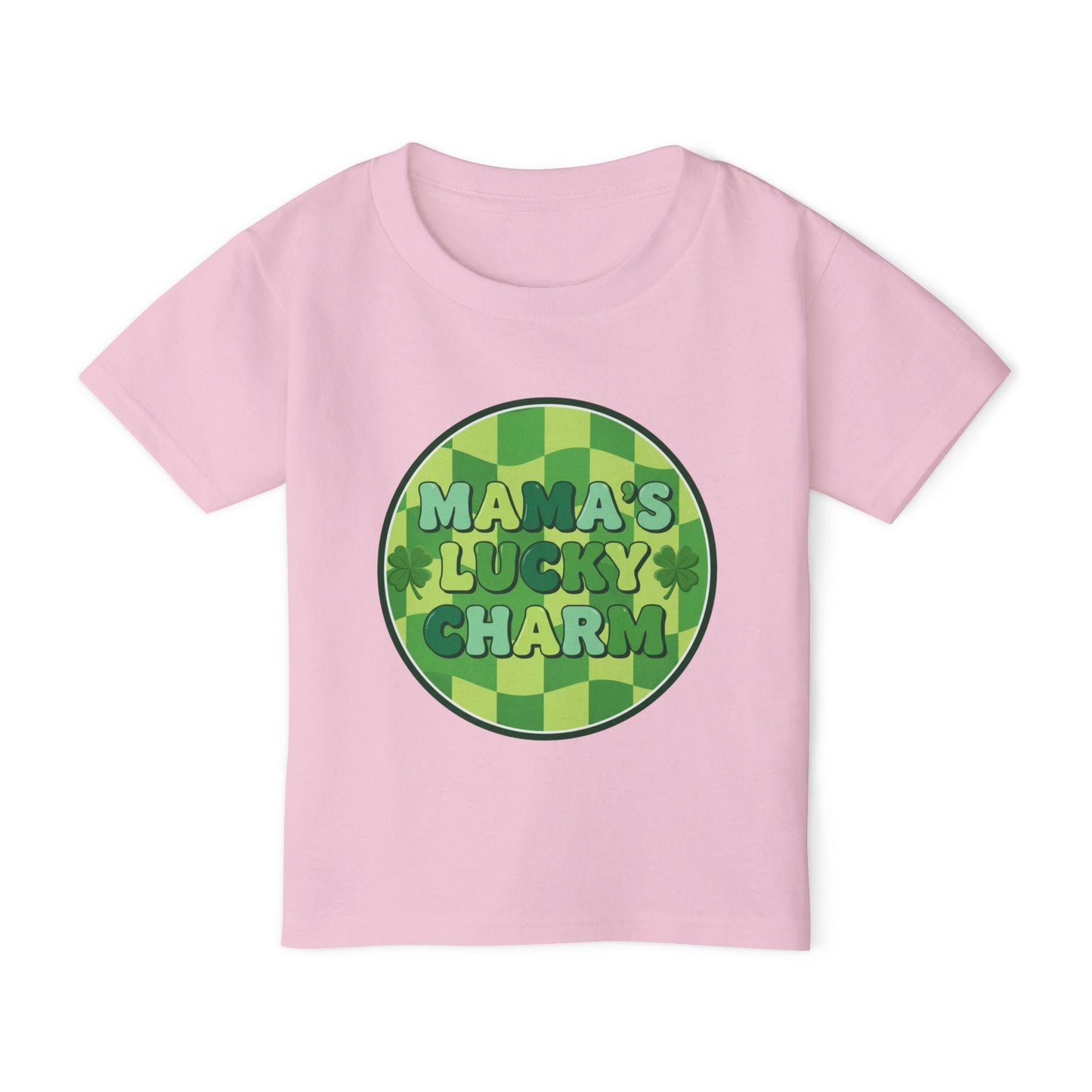 Mama's Lucky Charm Toddler T-Shirt | St. Patrick's Day Shamrock Design