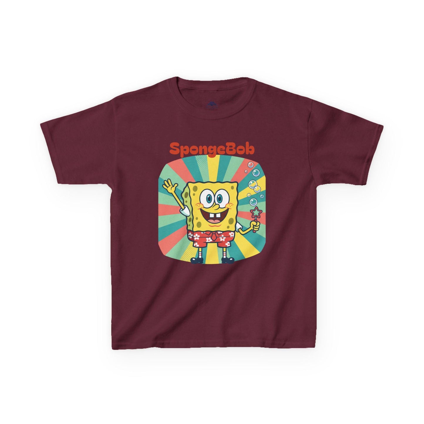 SpongeBob SquarePants Graphic Kids Tee | Cartoon Sea Sponge Shirt