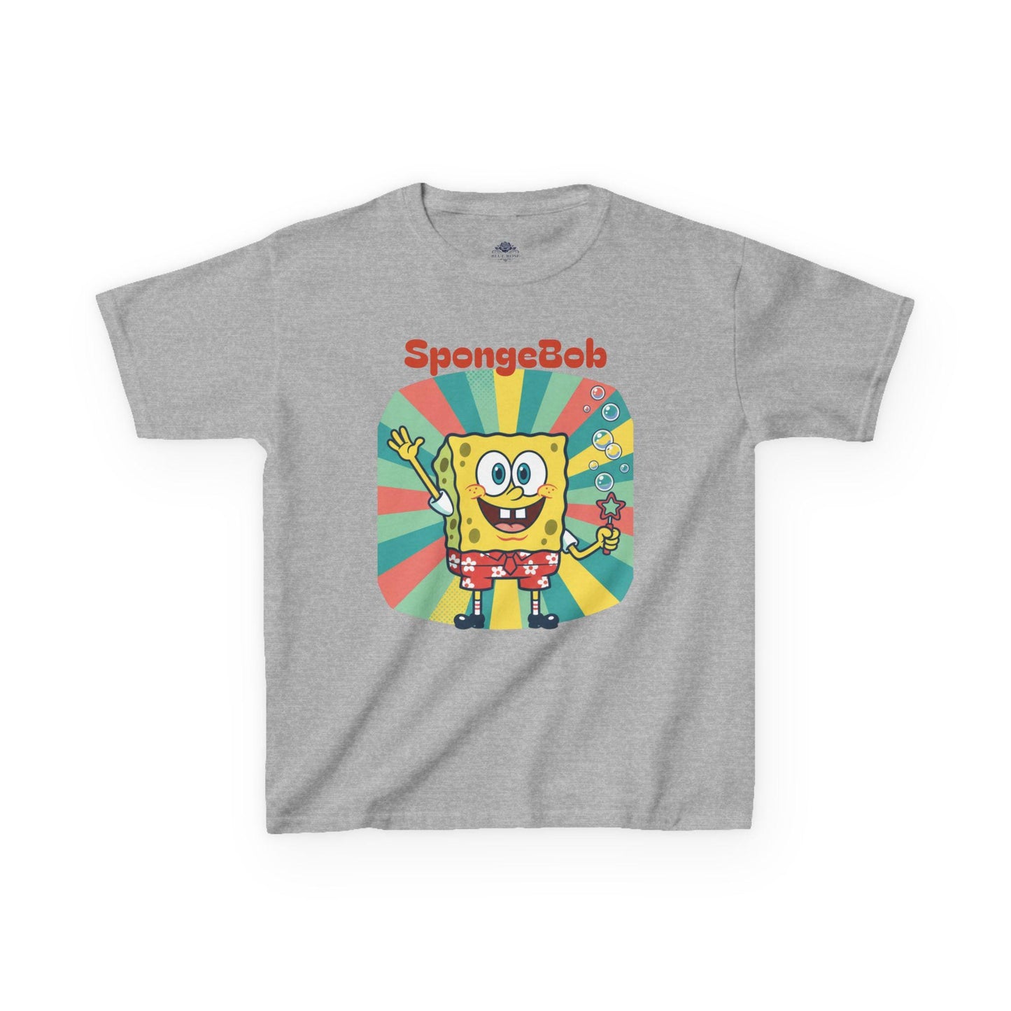 SpongeBob SquarePants Graphic Kids Tee | Cartoon Sea Sponge Shirt