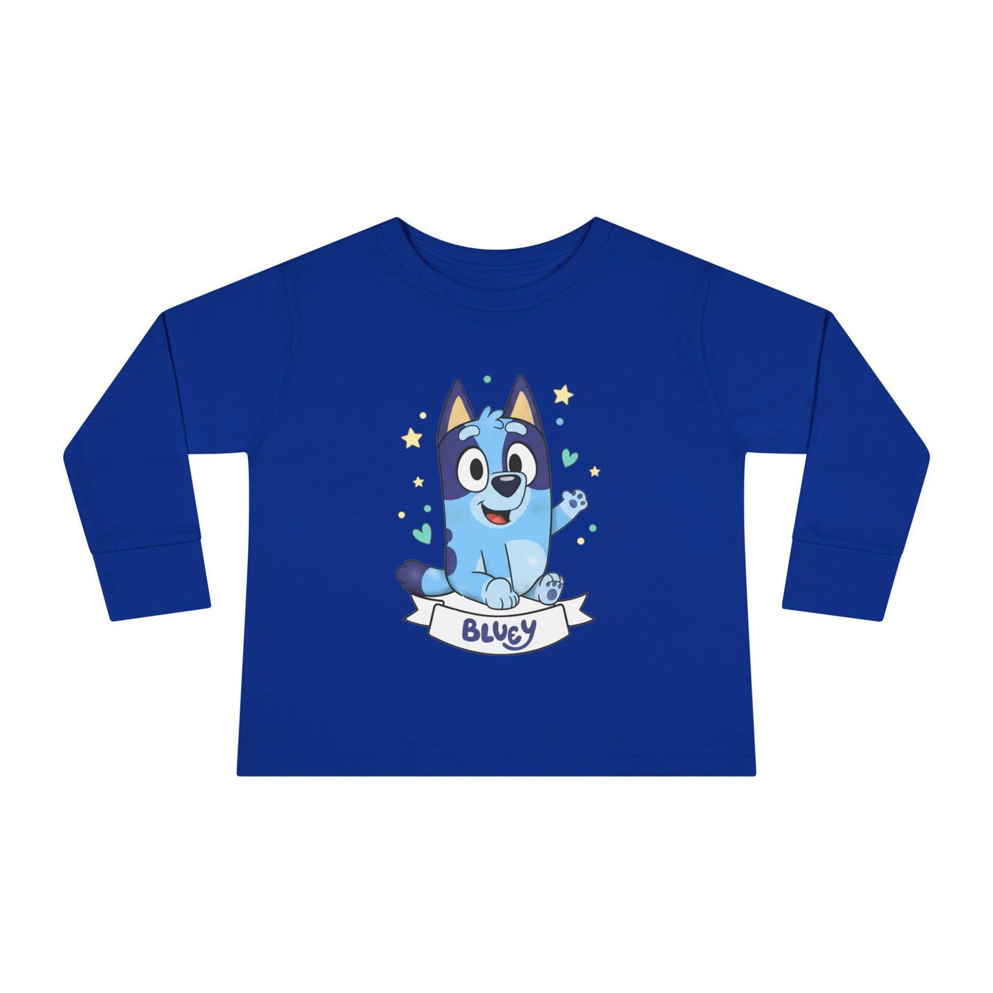 Bluey Cartoon Puppy Tee | Toddler Long Sleeve Tee