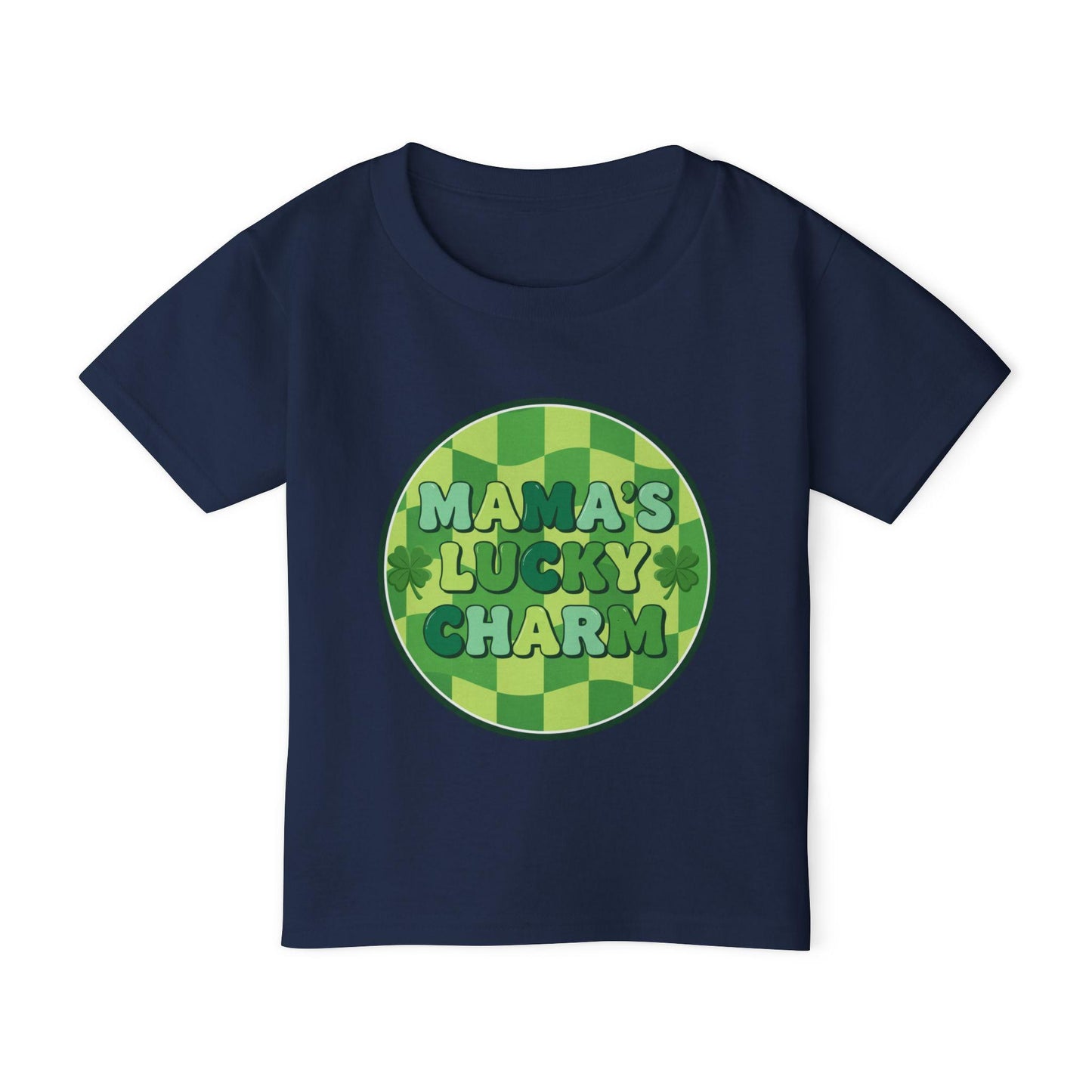 Mama's Lucky Charm Toddler T-Shirt | St. Patrick's Day Shamrock Design