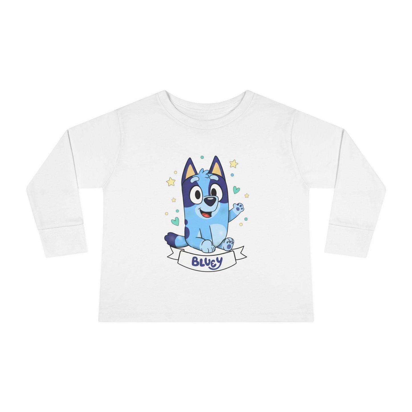 Bluey Cartoon Puppy Tee | Toddler Long Sleeve Tee