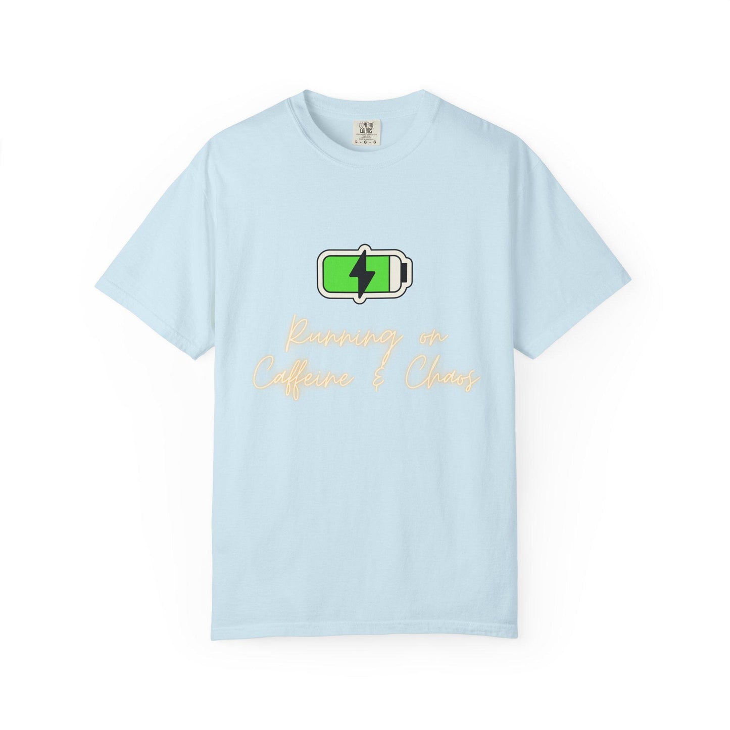 Green Battery Charging Icon T-shirt | Energy Graphic Tee