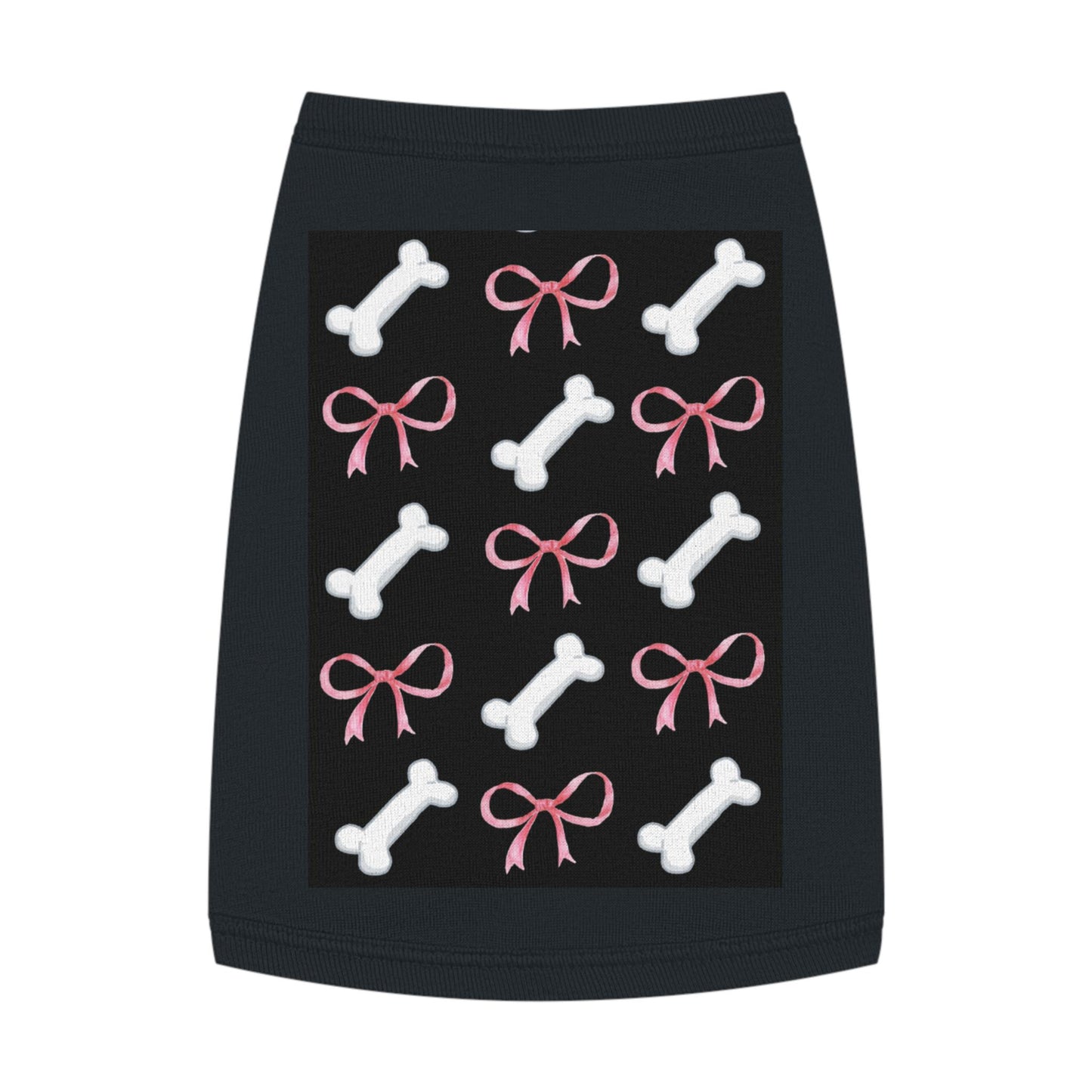 Pink Bows and Bones Pet Tank Top | Dog Tee
