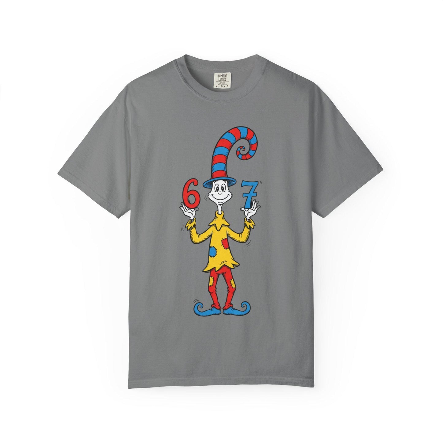Thing 6 and 7 Cat-Inspired Character T-Shirt | Dr. Seuss Style Illustration