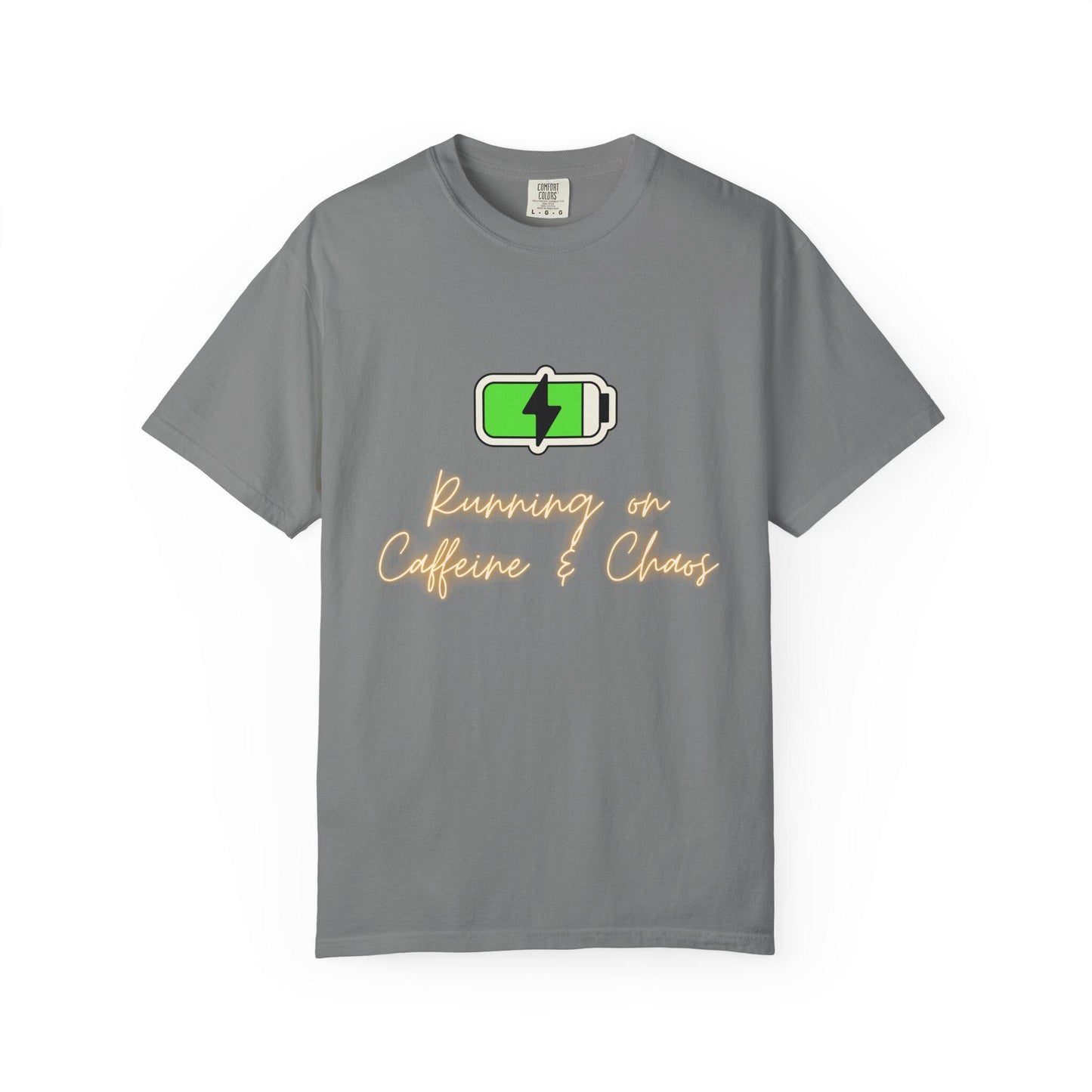 Green Battery Charging Icon T-shirt | Energy Graphic Tee