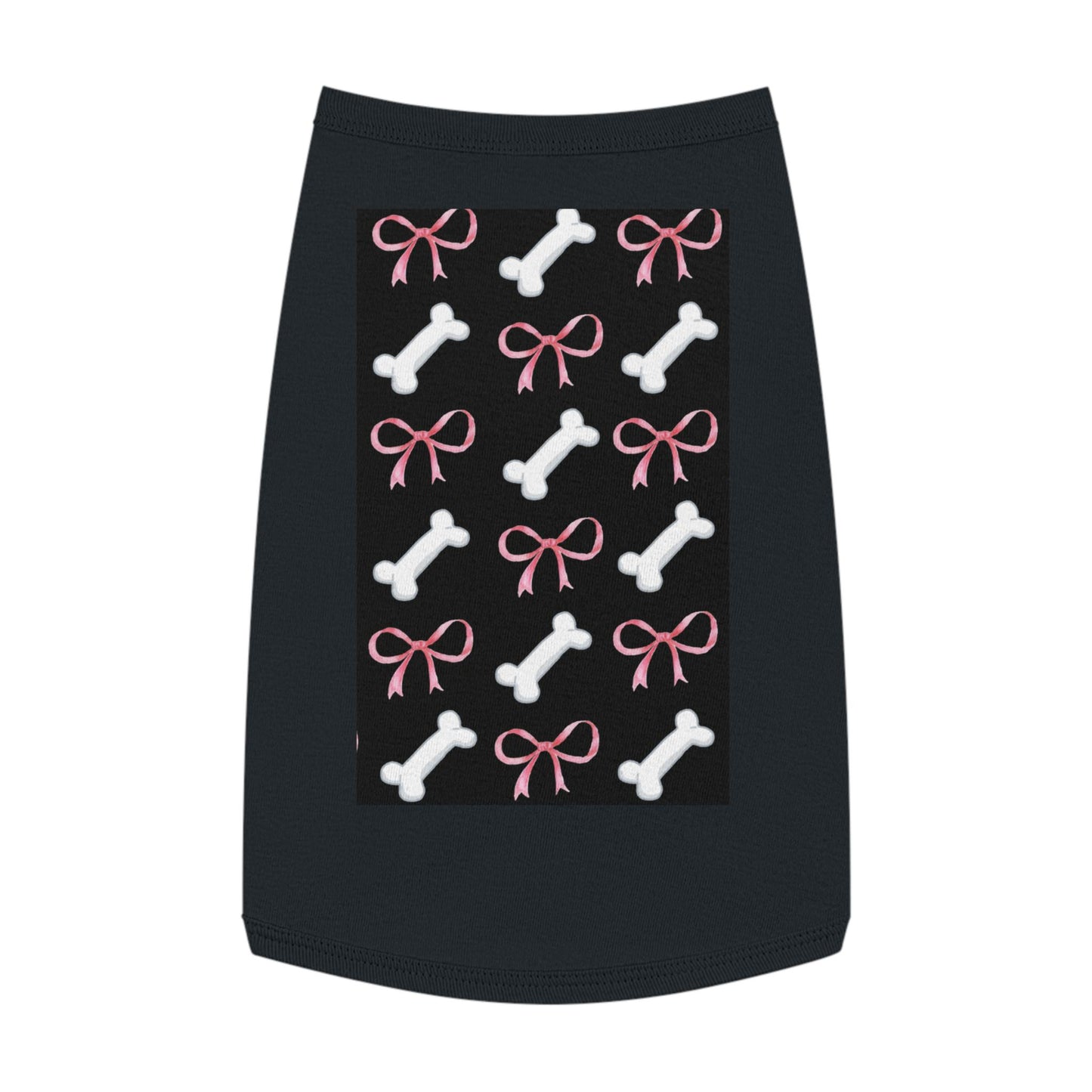 Pink Bows and Bones Pet Tank Top | Dog Tee