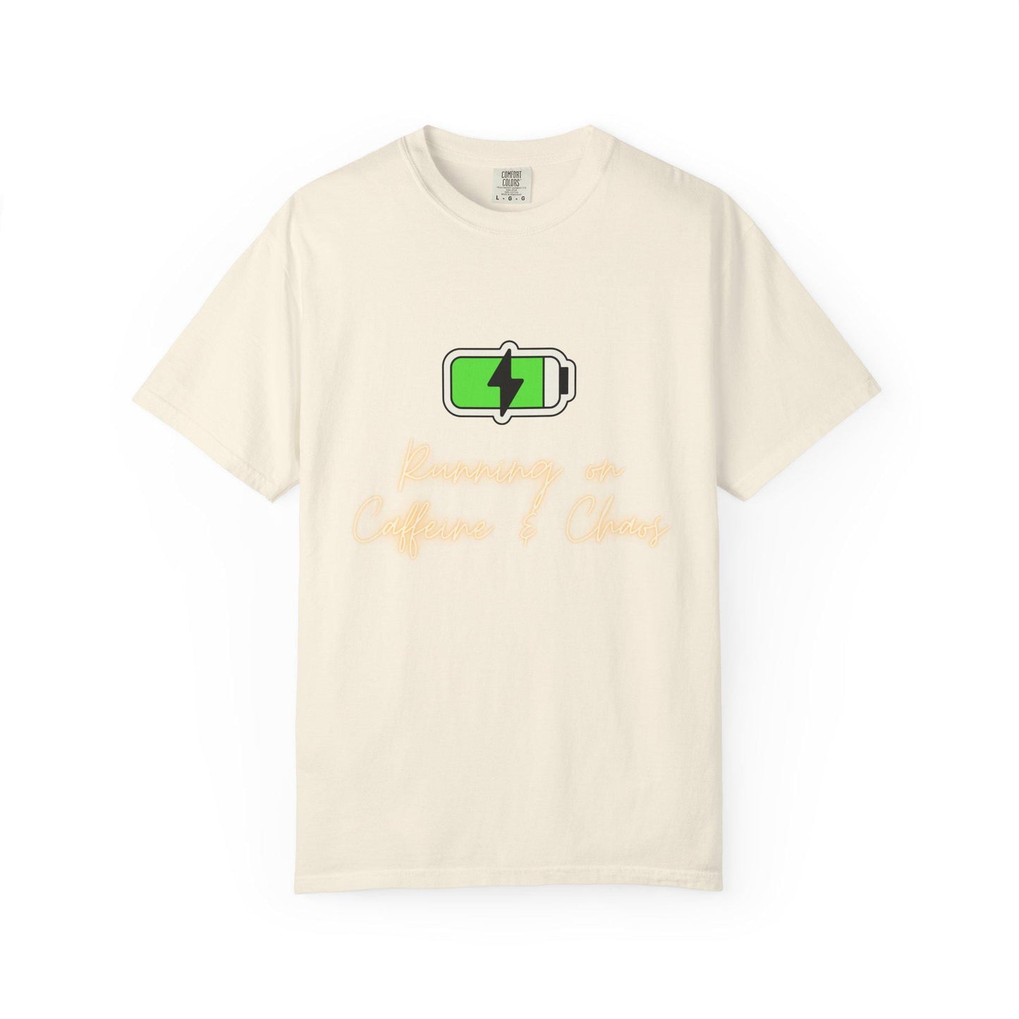 Green Battery Charging Icon T-shirt | Energy Graphic Tee