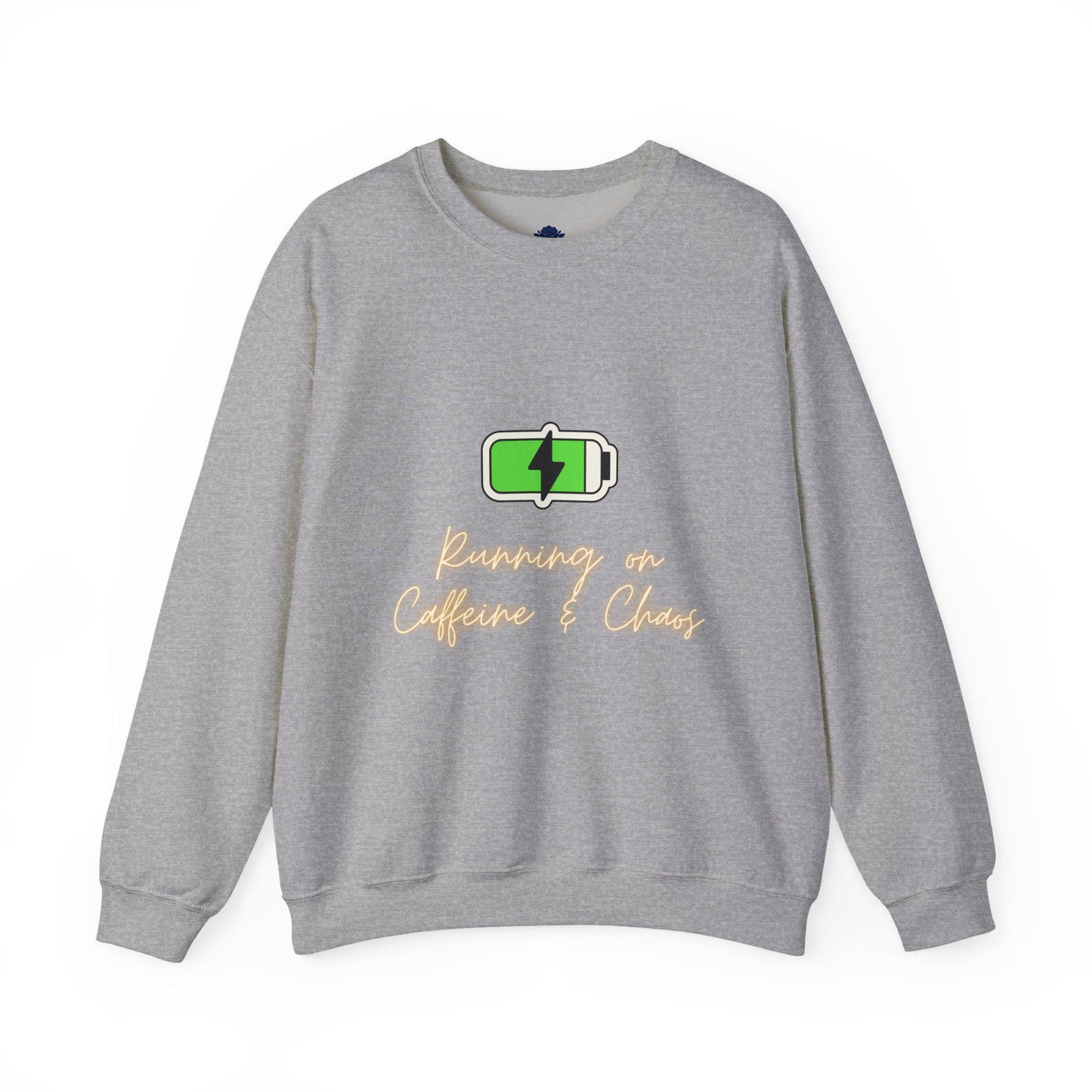 Funny Coffee Quote Crewneck Sweatshirt | Coffee Lover, Caffeinated Humor