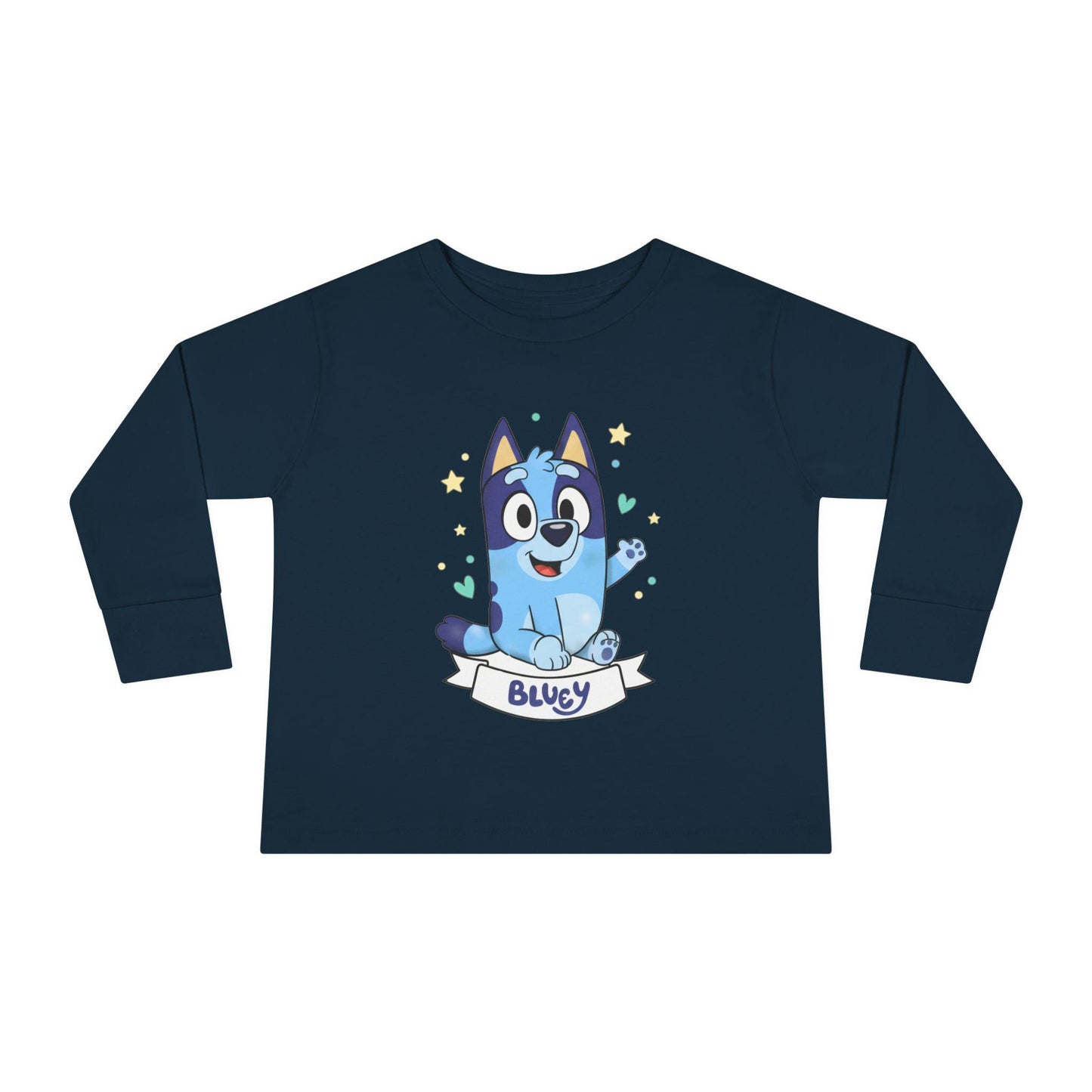 Bluey Cartoon Puppy Tee | Toddler Long Sleeve Tee