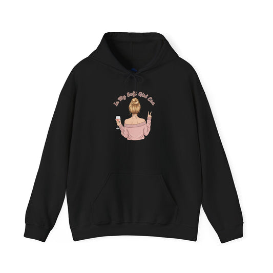Soft Girl Wine Quote Hoodie | Cute Feminine Aesthetic, Pastel Text