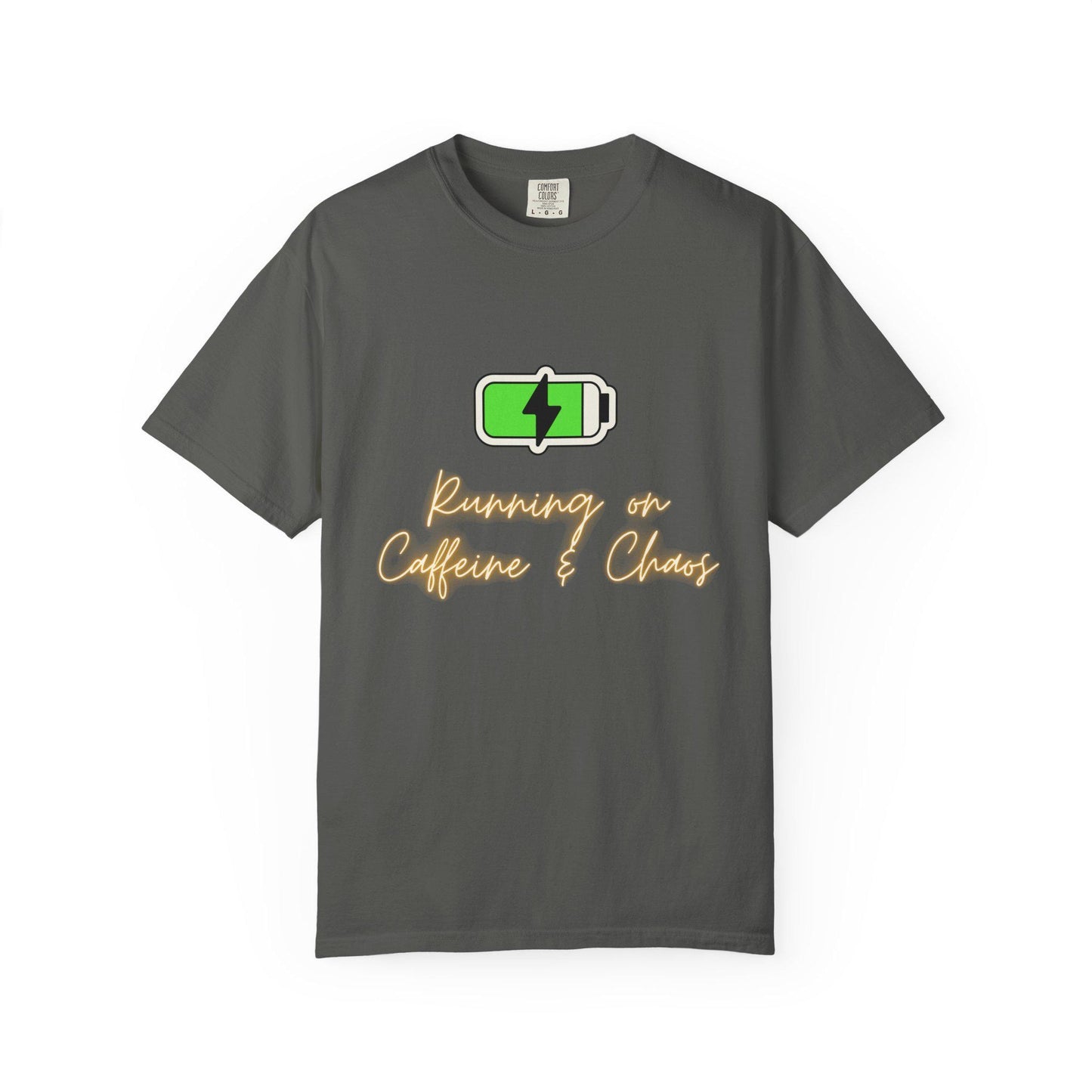 Green Battery Charging Icon T-shirt | Energy Graphic Tee