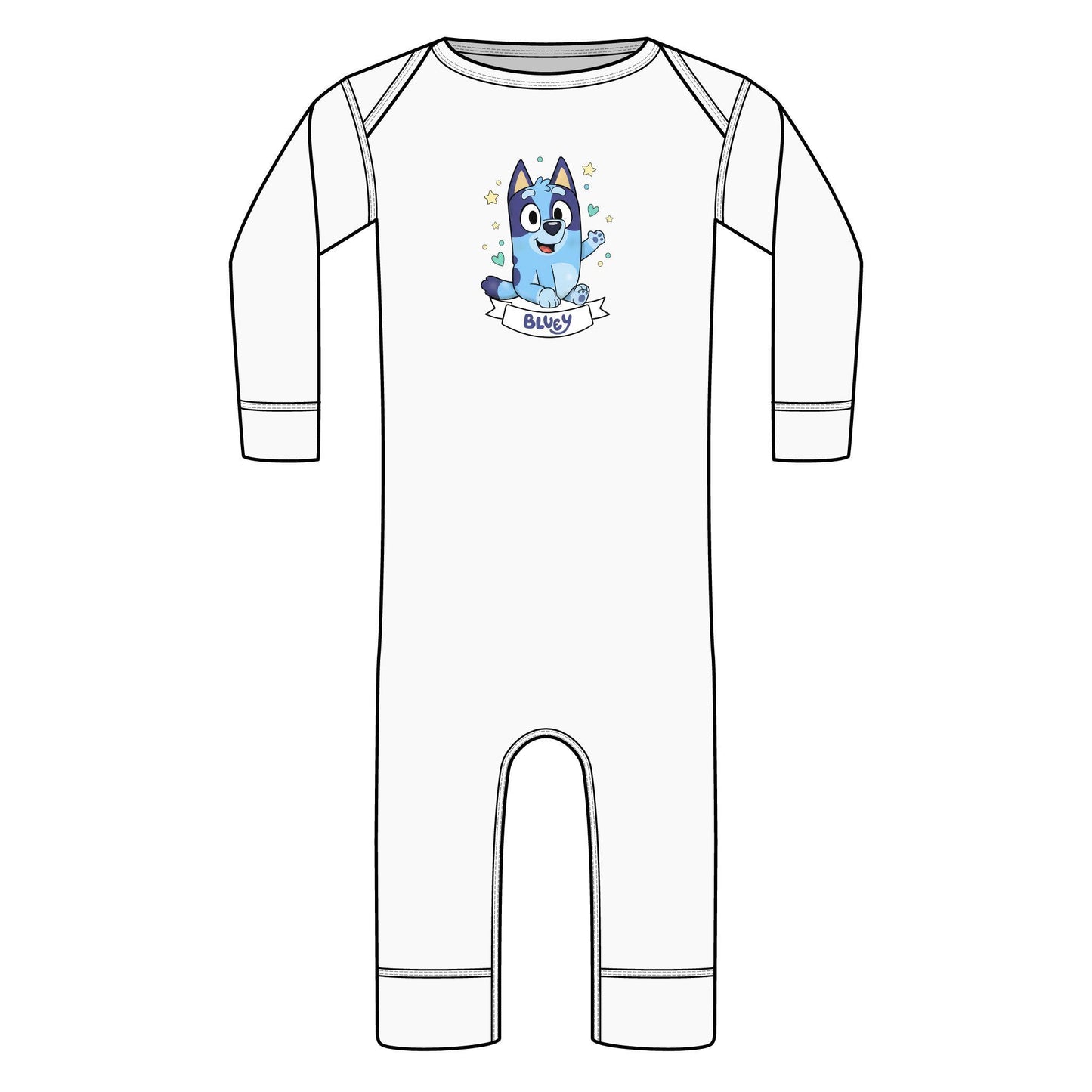 Bluey Cartoon Infant Long Legged Baby Rib Bodysuit