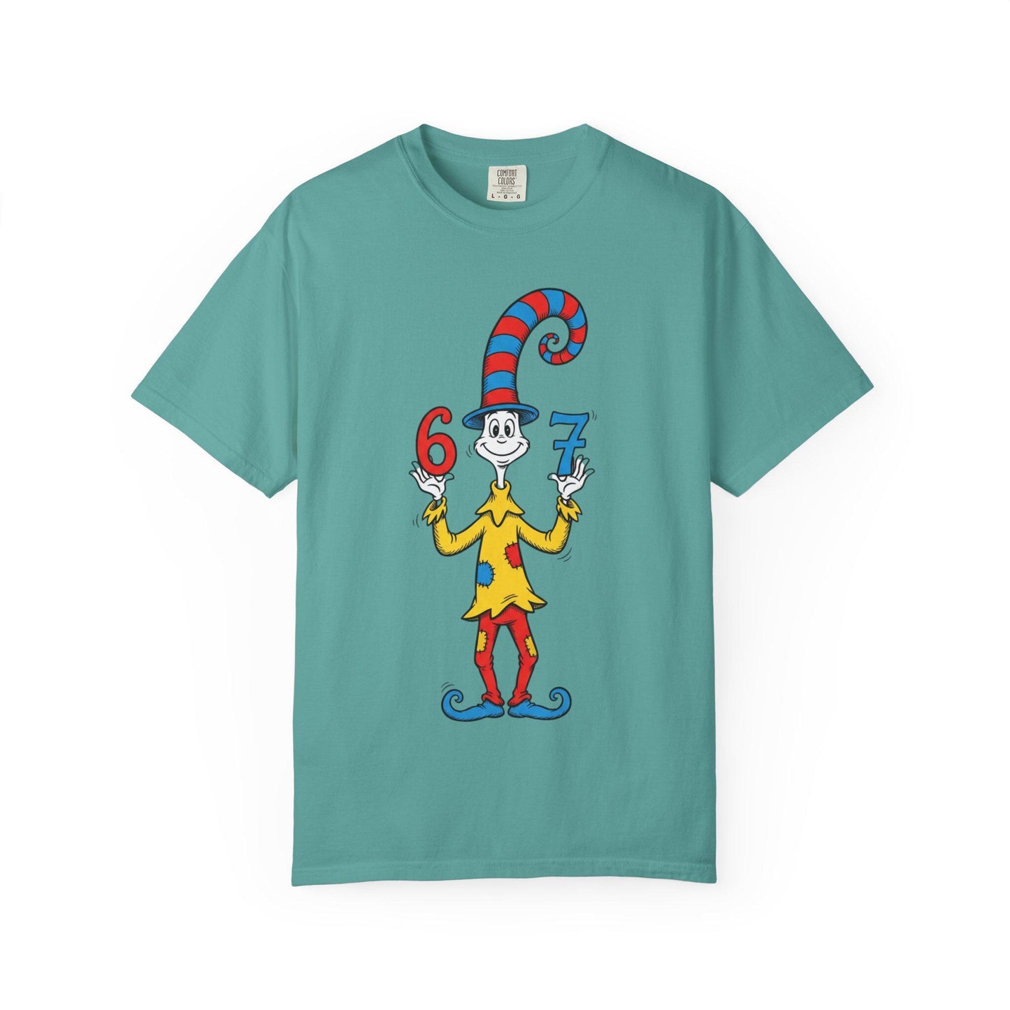 Thing 6 and 7 Cat-Inspired Character T-Shirt | Dr. Seuss Style Illustration