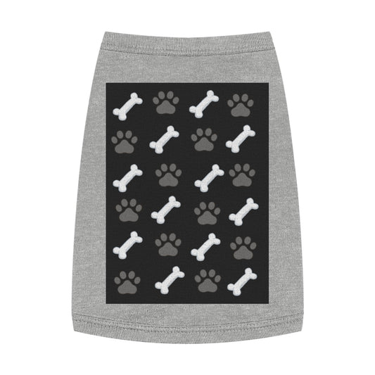 Paw Prints and Bones Pet Tank Top | Dog Shirt, Puppy Tee