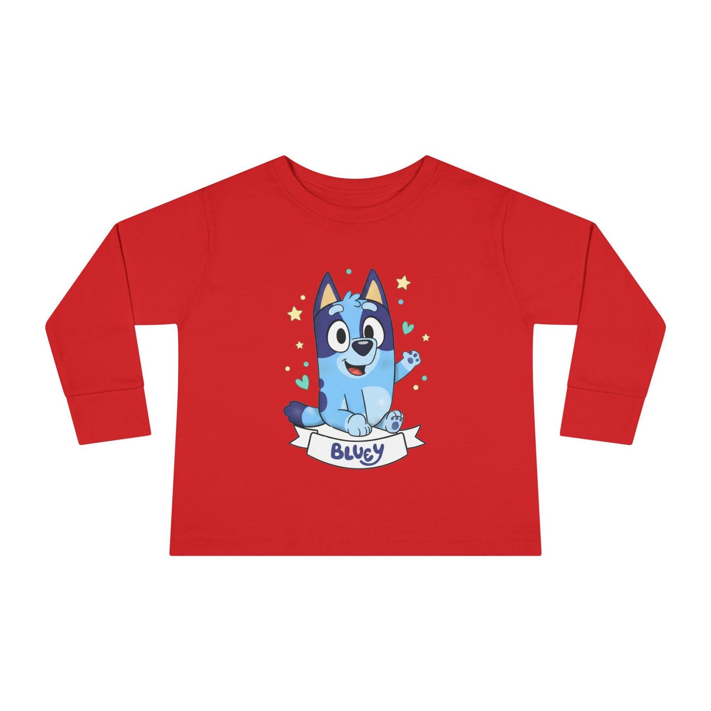 Bluey Cartoon Puppy Tee | Toddler Long Sleeve Tee