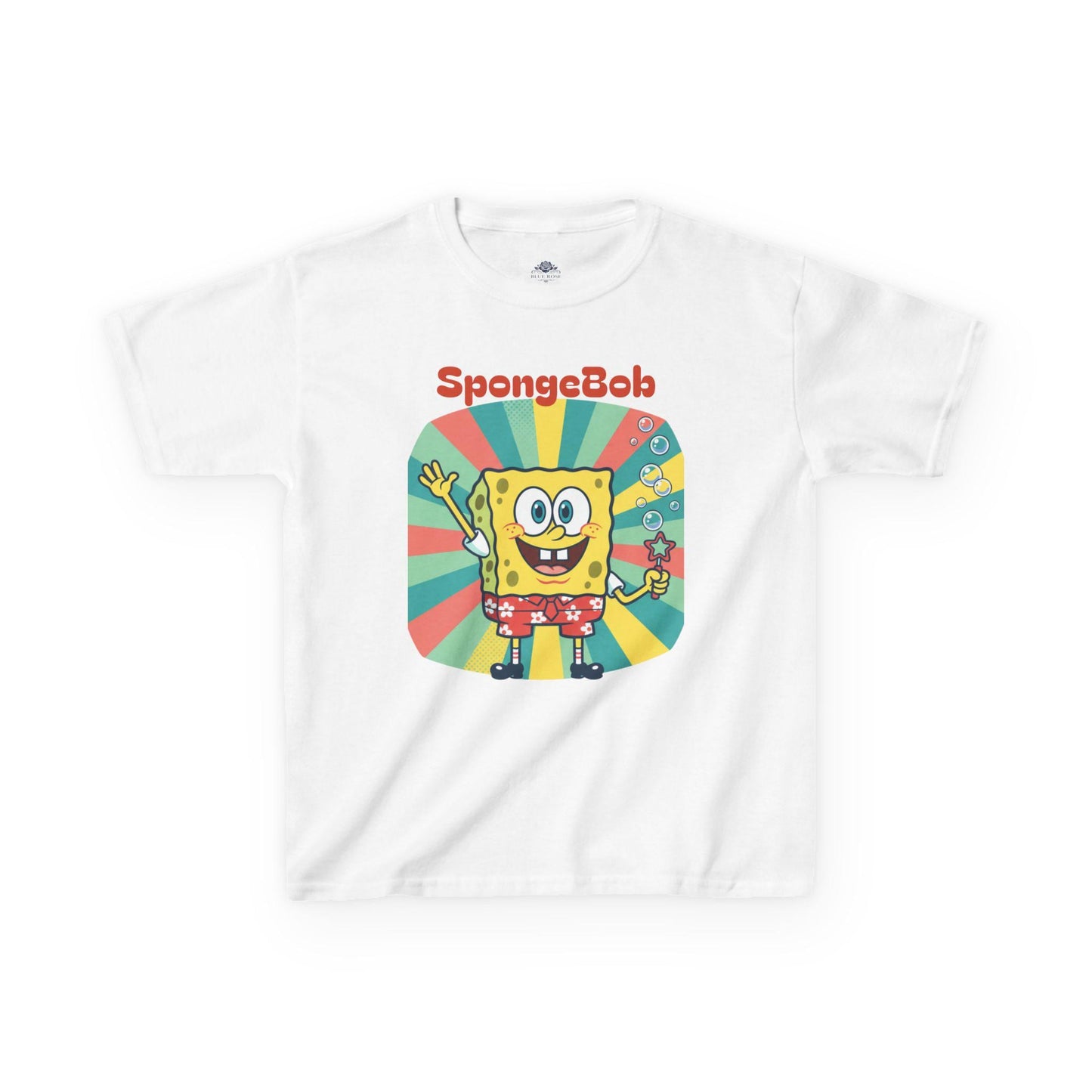 SpongeBob SquarePants Graphic Kids Tee | Cartoon Sea Sponge Shirt