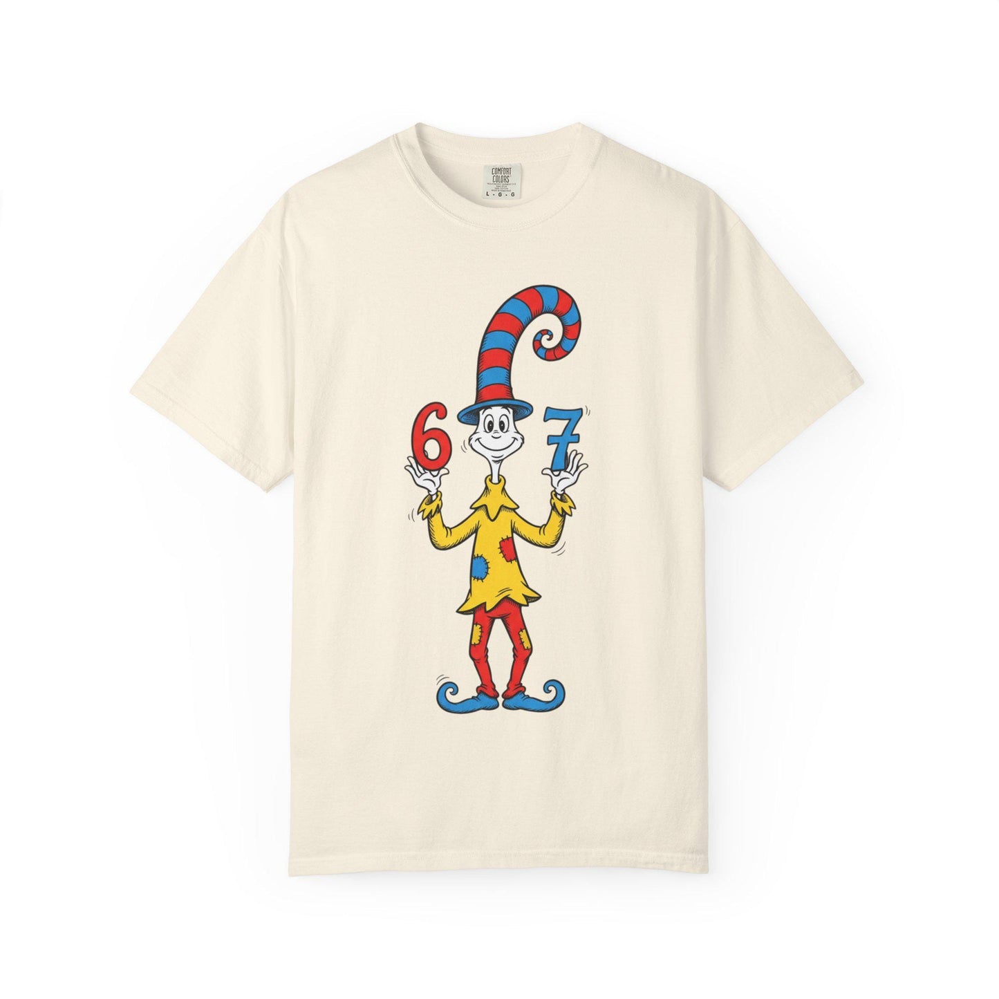 Thing 6 and 7 Cat-Inspired Character T-Shirt | Dr. Seuss Style Illustration