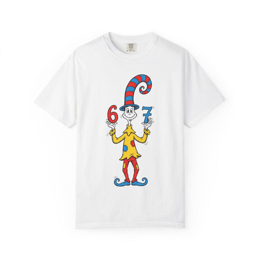 Thing 6 and 7 Cat-Inspired Character T-Shirt | Dr. Seuss Style Illustration