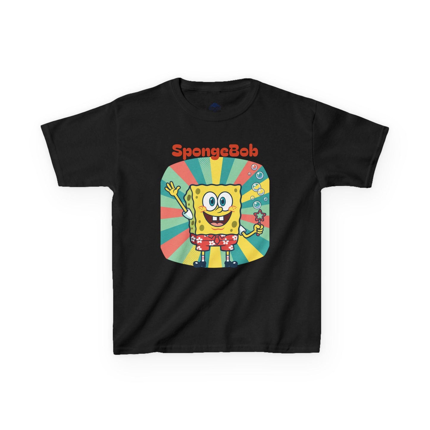SpongeBob SquarePants Graphic Kids Tee | Cartoon Sea Sponge Shirt