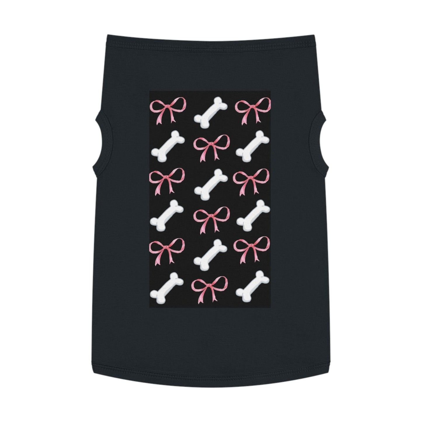 Pink Bows and Bones Pet Tank Top | Dog Tee