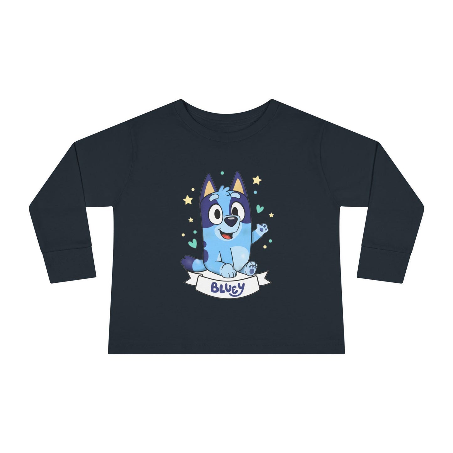 Bluey Cartoon Puppy Tee | Toddler Long Sleeve Tee